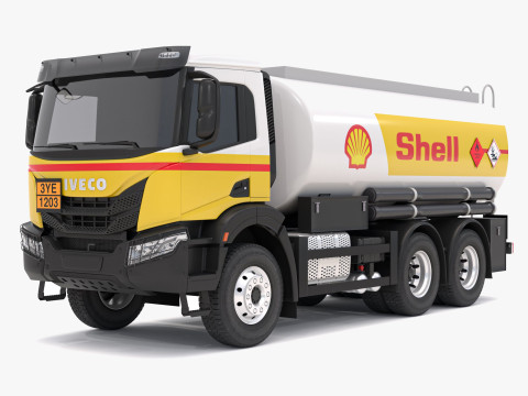 Iveco T-WAY 2021 Shell-Kraftstofftanker 3D Modell