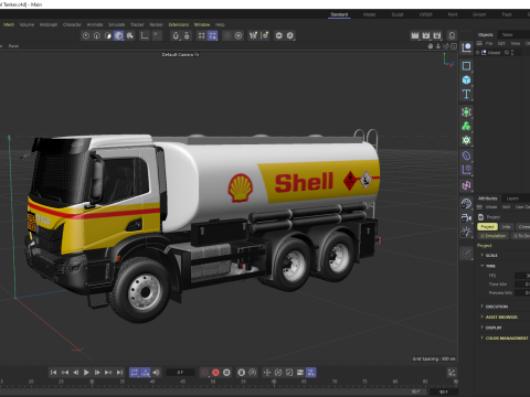 Iveco T-WAY 2021 쉘 연료 유조선 3D 모델