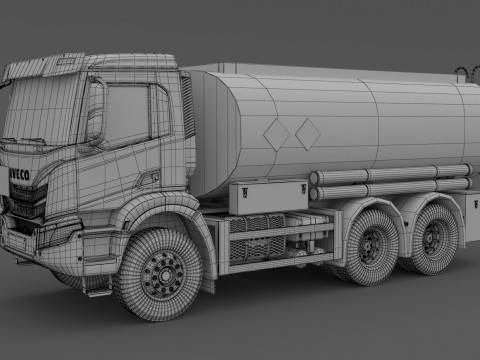 Iveco T-WAY 2021 탱커 3D 모델