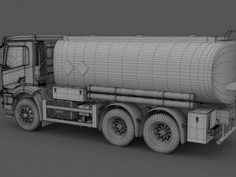 Iveco T-WAY 2021 탱커 3D 모델