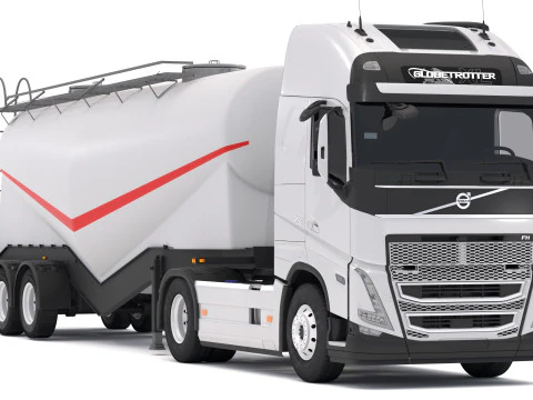 Volvo FH16 2021 &Ccedil;imento R&ouml;morku ile 3D Model