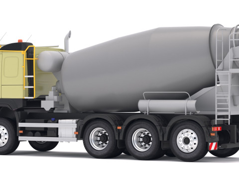 Volvo FMX Tridem Mixer Truck 8x4 3D Model