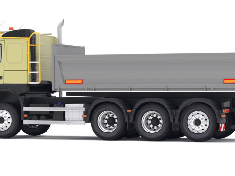 Camion benne Volvo FMX Tridem 8x4 Modèle 3D