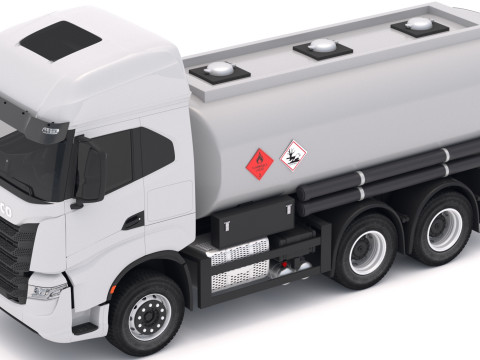 Caminhão tanque Iveco S-WAY 6x2 Modelo 3D