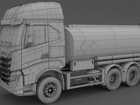 Caminhão tanque Iveco S-WAY 6x2 Modelo 3D