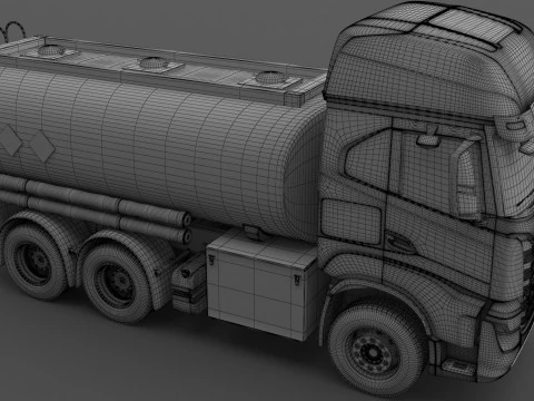Iveco S-WAY Tanker Truck 6x2 3D Model
