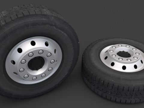 Ruota fuoristrada 01 Modello 3D