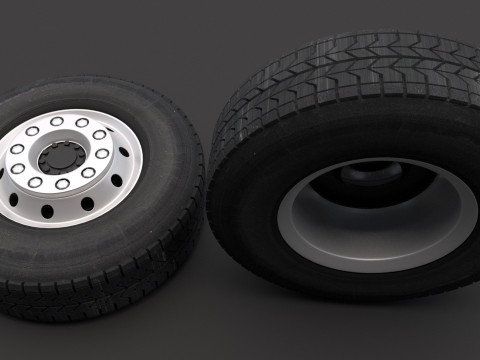 Ruota fuoristrada 01 Modello 3D