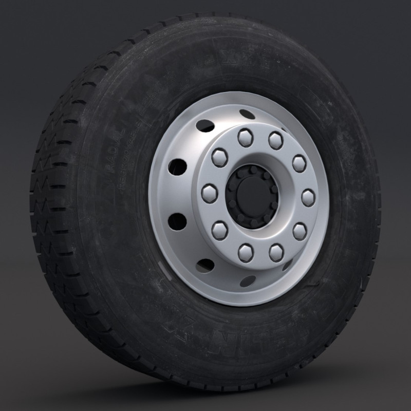 Roda Off-Road 02 Model 3D .c4d .max .obj .3ds .fbx .stl .blend 
