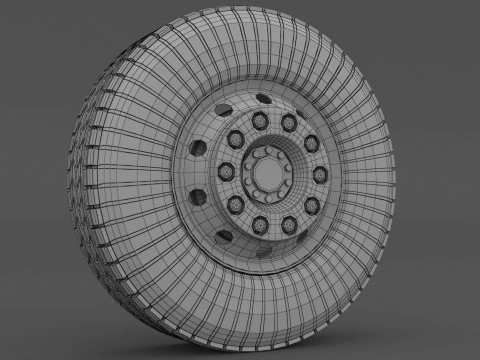 Off-Road Wheel 02 3D Model