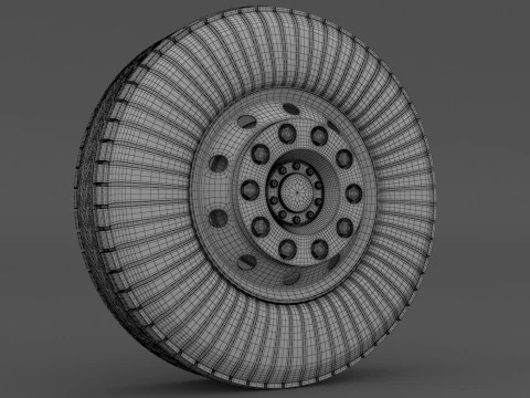 Off-Road Wheel 02 3D Model