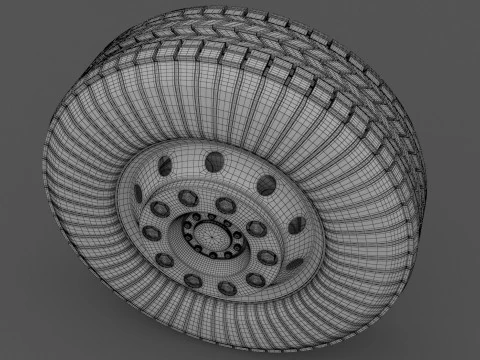 Off-Road Wheel 02 3D Model