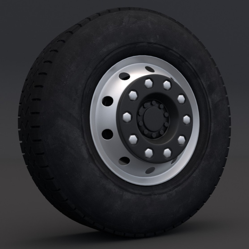 Off-Road Wheel 03 3D Model .c4d .max .obj .3ds .fbx .stl .blend 
