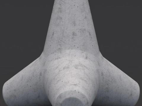 Tetrapoda Beton Model 3D