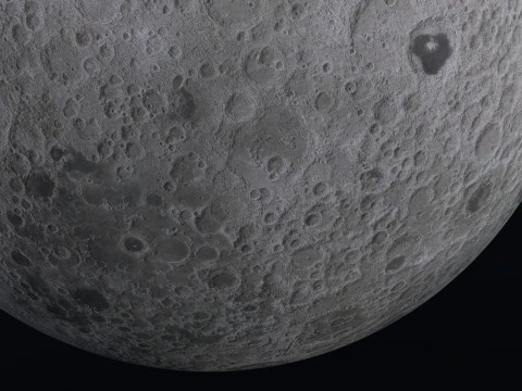 Moon 8K 3D Model