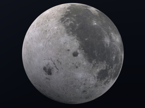 Lua 8K Modelo 3D