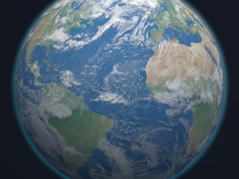 Planeta Tierra 16K Modelo 3D