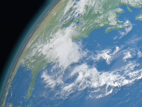 Планета Земля 16K 3D Модель