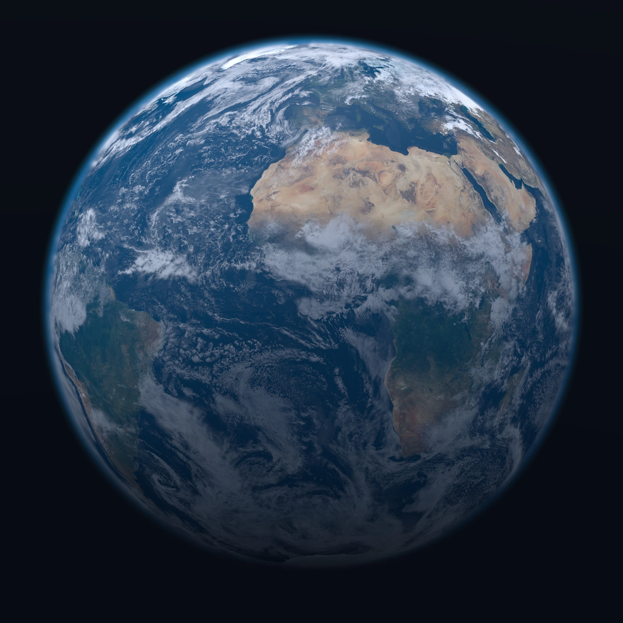 Earth Planet v2 26K 3D Model .c4d .max .obj .3ds .fbx .stl .blend