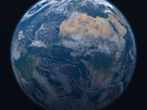 Планета Земля v2 26K 3D Модель