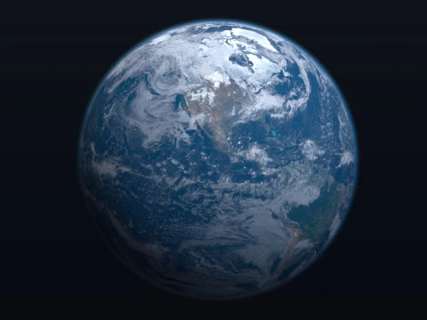 Earth Planet v2 26K 3D Model