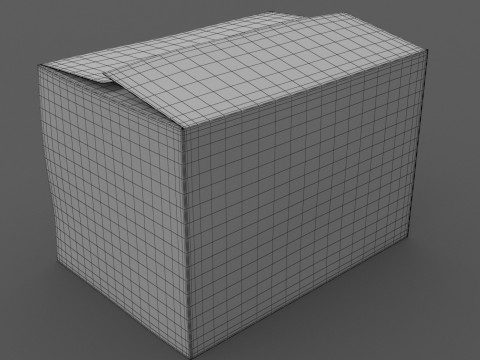 Pudełko kartonowe 01 Model 3D