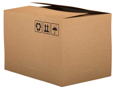 Cardboard Box 02 3D Model