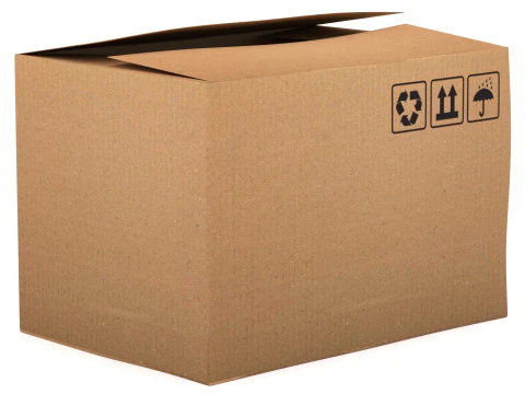 Cardboard Box 02 3D Model