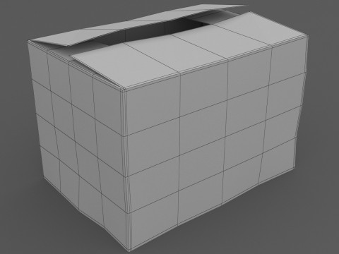गत्ते का डिब्बा 02 3D मॉडल