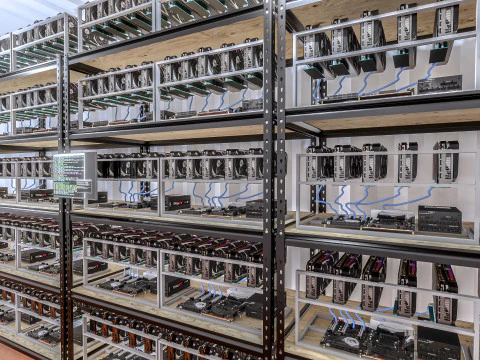 Mining Farm Container with Solar Panel 3D Model