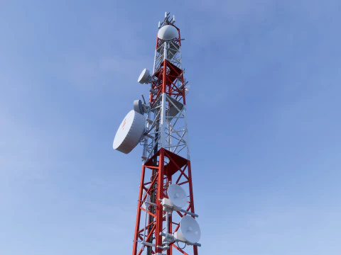 通信基地局 3Dモデル