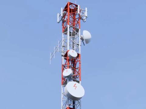 通信基地局 3Dモデル