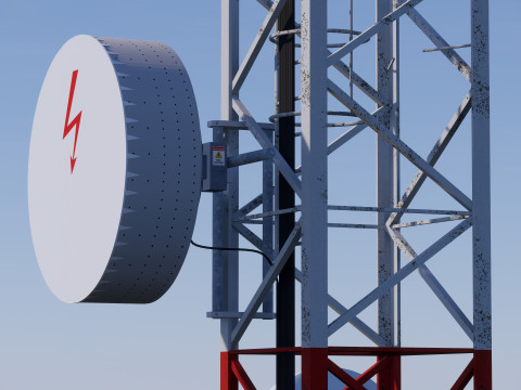 电信蜂窝塔 3D 模型