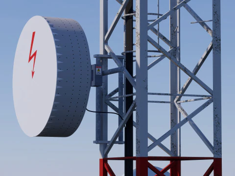 通信基地局 3Dモデル