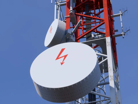 通信基地局 3Dモデル