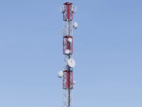 通信基地局 3Dモデル