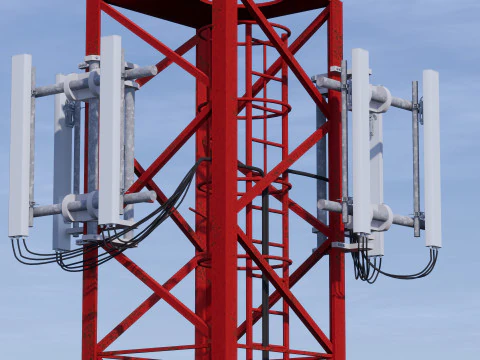 通信基地局 3Dモデル