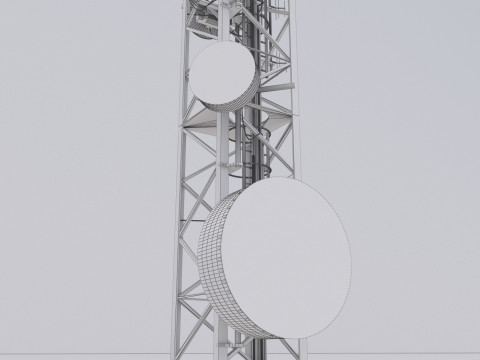 电信蜂窝塔 3D 模型