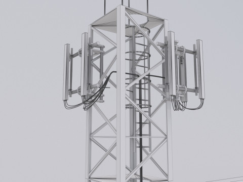 电信蜂窝塔 3D 模型