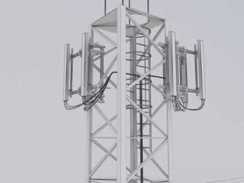 通信基地局 3Dモデル