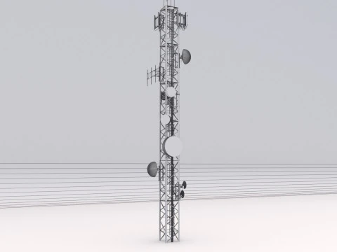 通信基地局 3Dモデル