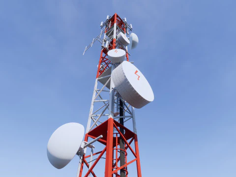 通信基地局 3Dモデル