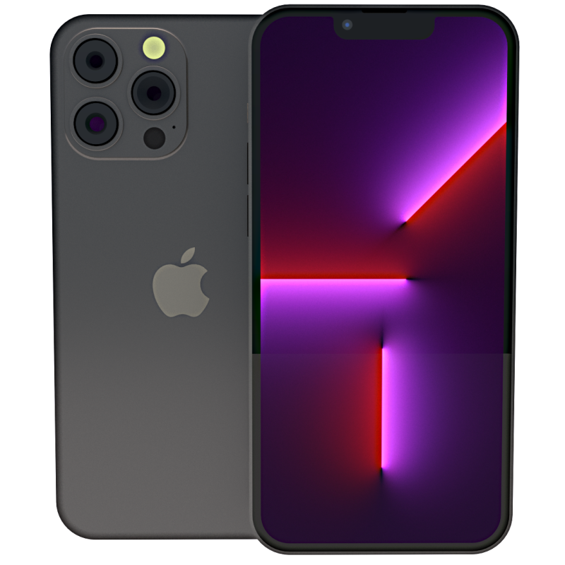 iPhone 13 Pro 3D Model .c4d .max .obj .3ds .fbx .stl .blend 