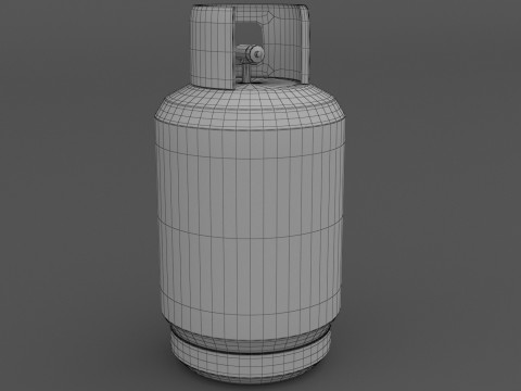 Gasflasche 01 3D Modell