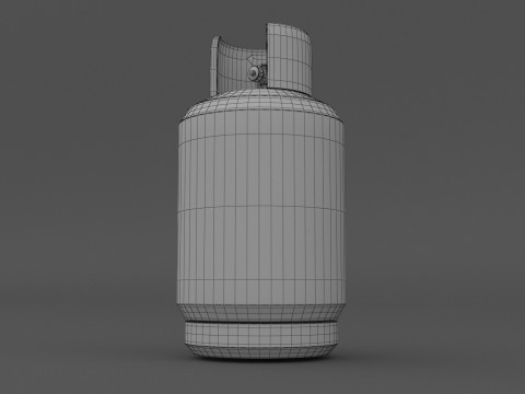 Gasflasche 01 3D Modell
