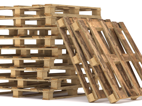 Industrial Pallet 3D Model