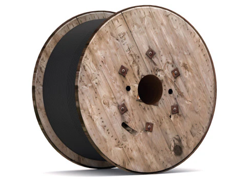 木製ケーブルドラム 3Dモデル