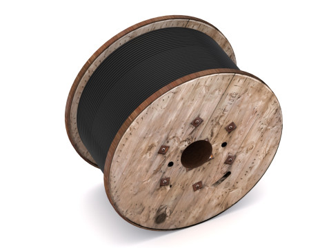 나무 케이블 드럼 3D 모델