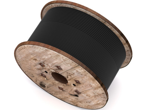 나무 케이블 드럼 3D 모델