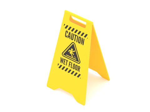 Segno del pavimento bagnato Modello 3D